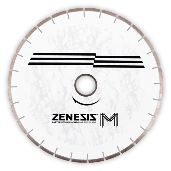 Zenesis - M 16" Bridge Saw Blade for Marlbe - 10mm Segments -50/60 Arbor - Dynamic Stone Tools