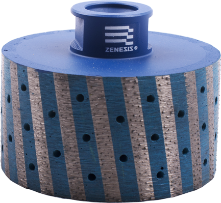 Zenesis Zero Tolerance Wheels - Milling Feature Resin-Filled Metal Segments for Fast Grinding